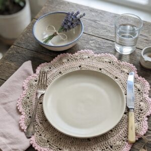 The Blush Echo Hand-Crocheted Placemat