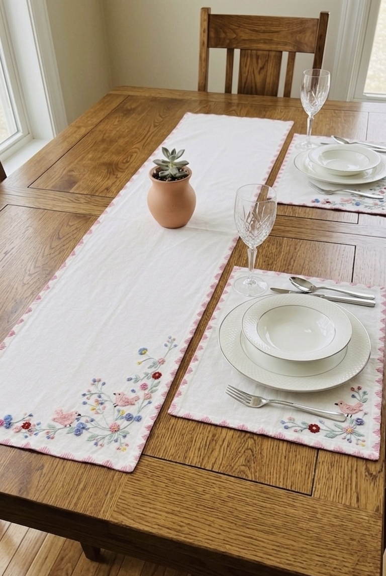The Songbird & Blossom Table Runner - Image 2