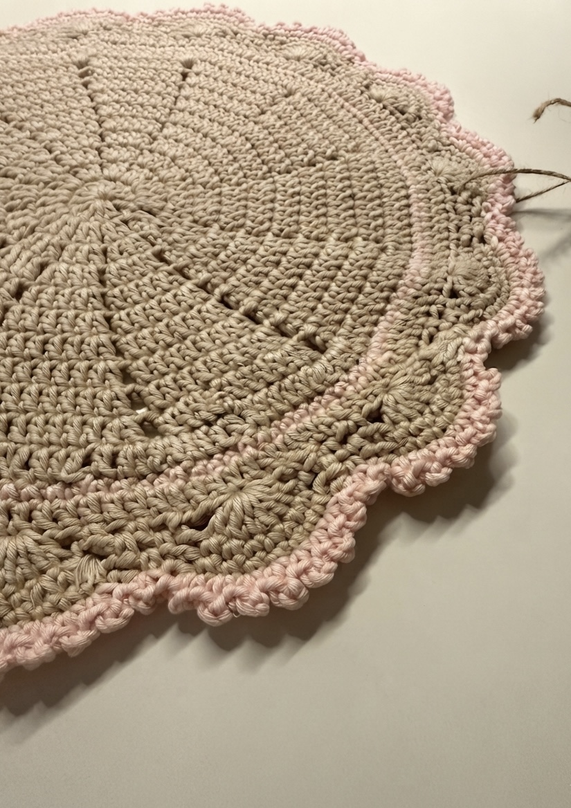 The Blush Echo Hand-Crocheted Placemat - Image 2