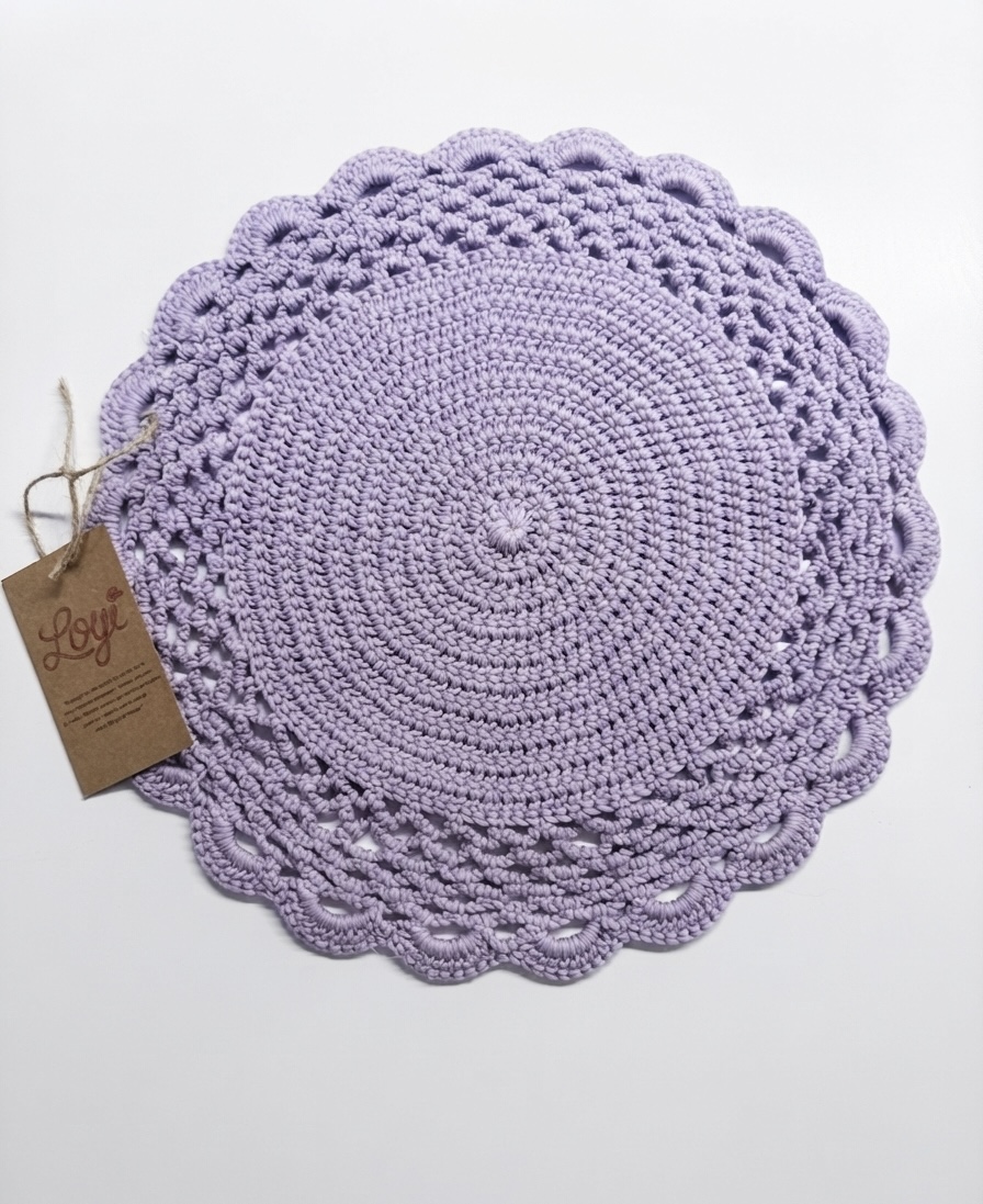 The Lavender Mist Hand-Crocheted Placemat - Image 2