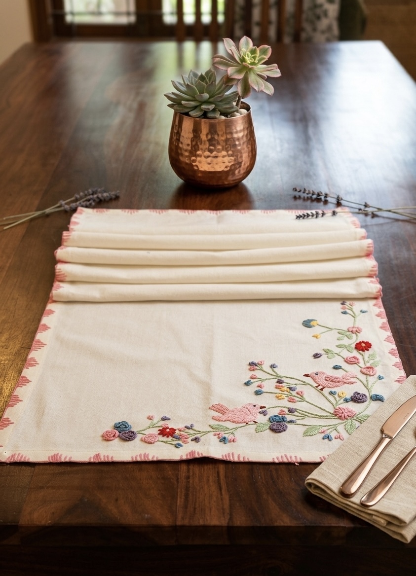 The Songbird & Blossom Table Runner - Image 3