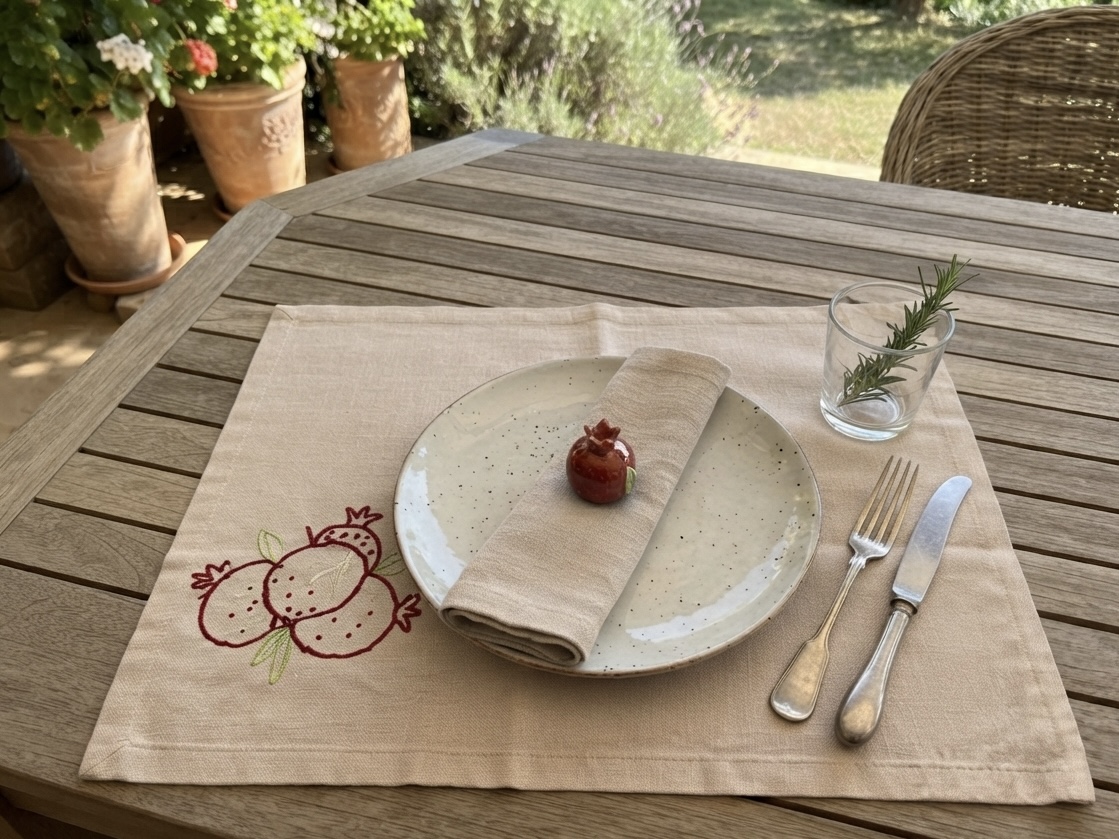 The Ruby Pomegranate Placemat