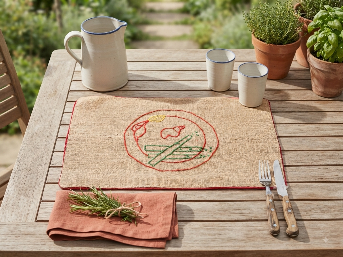 The Harvest Plate Jute Placemat