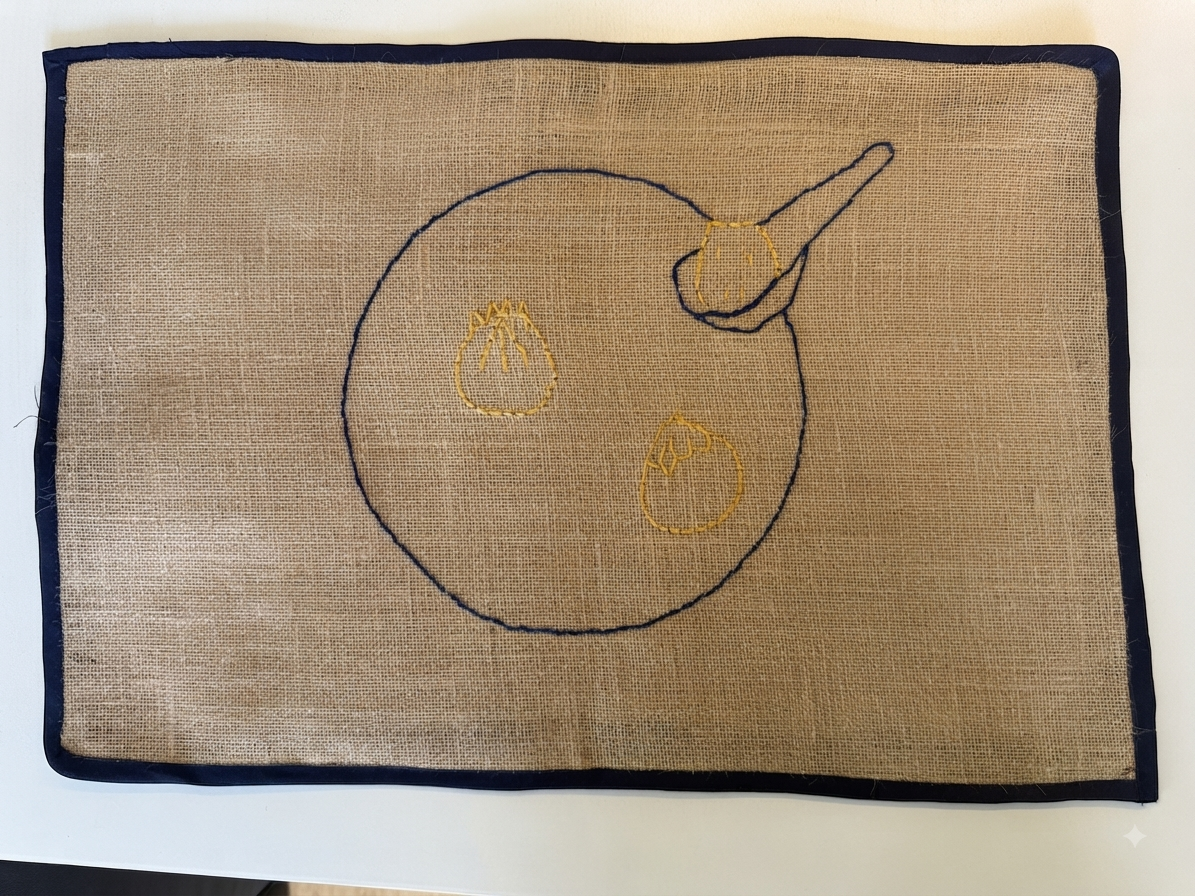 The Dumpling Feast Jute Placemat - Image 2
