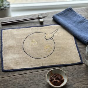 The Dumpling Feast Jute Placemat