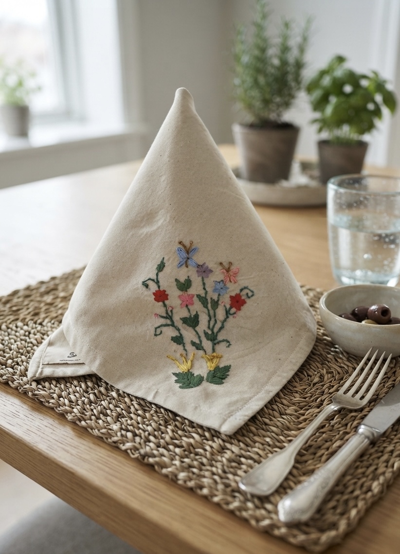 The Kala Cotton Twill Wildflower Napkin