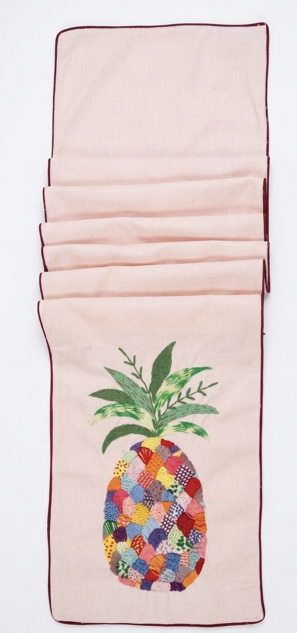 The Tropical Pineapple Table Runner