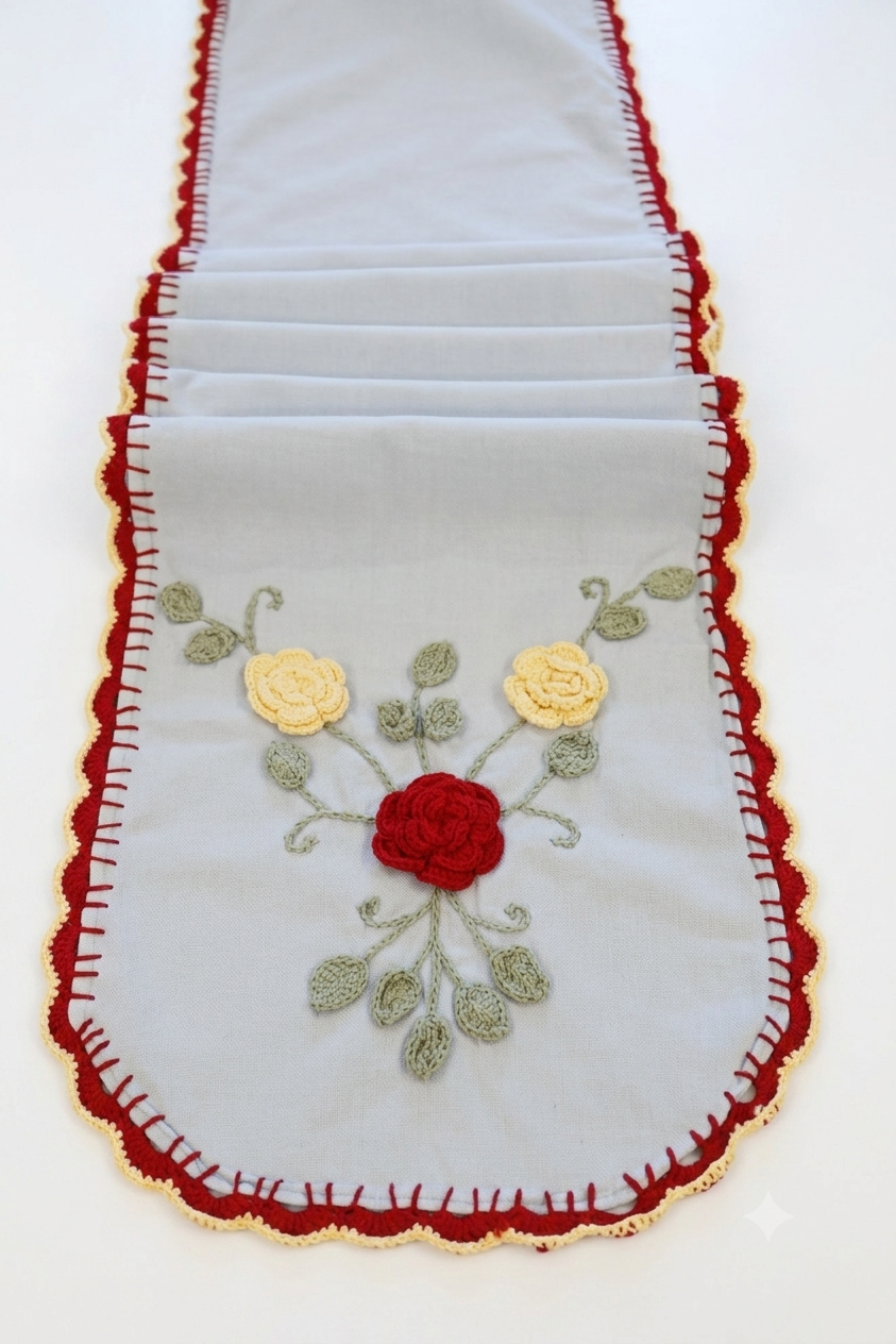 The Blooming Rose Table Runner - Image 2