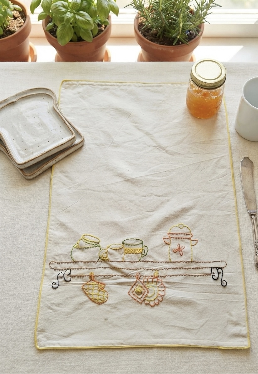 The Kitchen Hearth Tea Towel