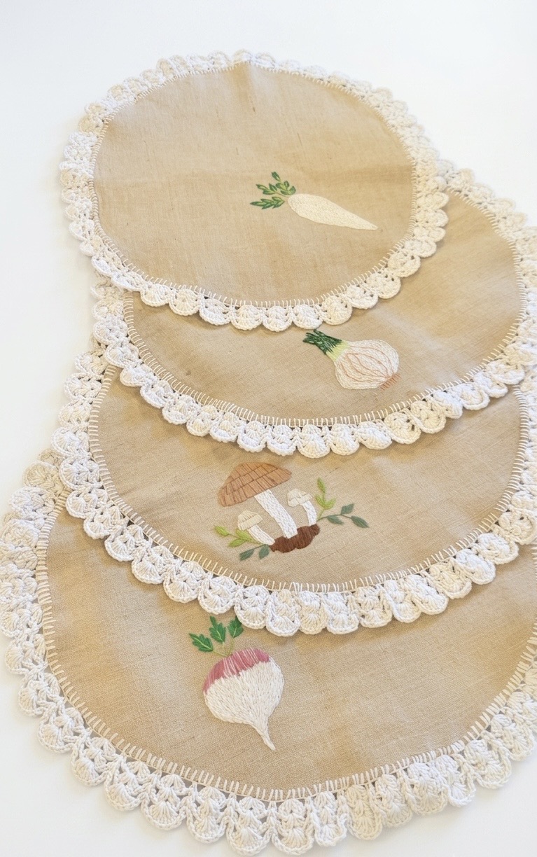 The Garden Harvest Embroidered Placemat - Image 2