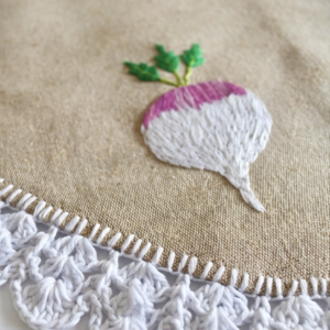 The Garden Harvest Embroidered Placemat