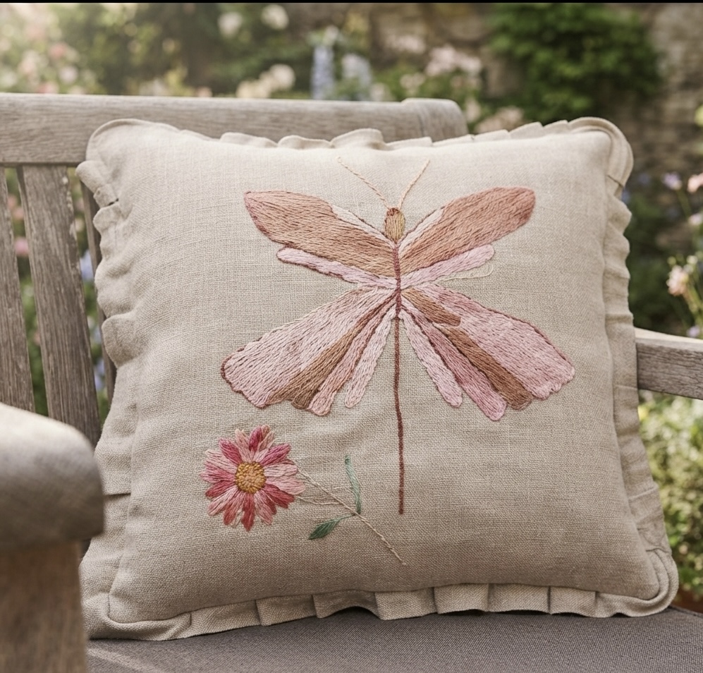 The Winged Blossom Cushion Cover - Image 3